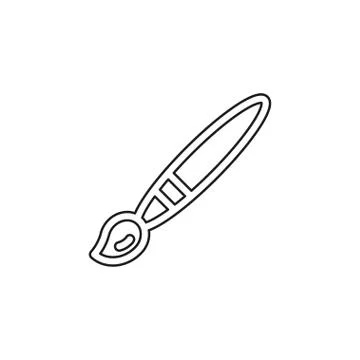 Paint Brush vector icon Illustrazione stock