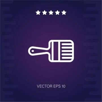 Paint brush vector icon Illustrazione stock