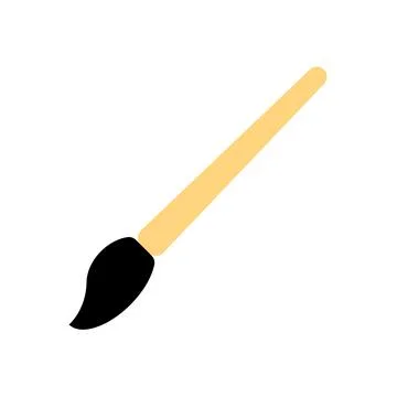 Paint brush vector icon on white background Stock Illustration