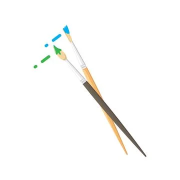 Paint brush vector illustration design Stock Illustration