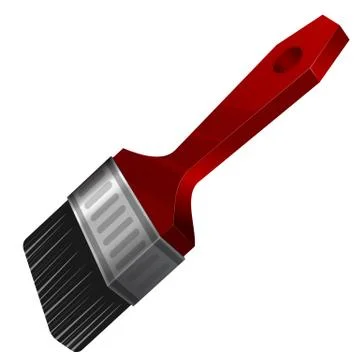Paint brush on a white background Stock Illustration