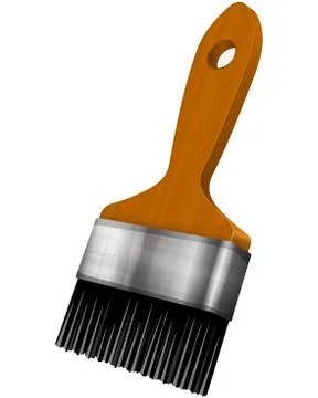 Paint brush on a white background Stock Illustration