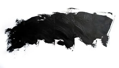 Paint brush on white background. Illustrazione stock
