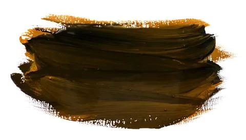 Paint brush on white background. Illustrazione stock