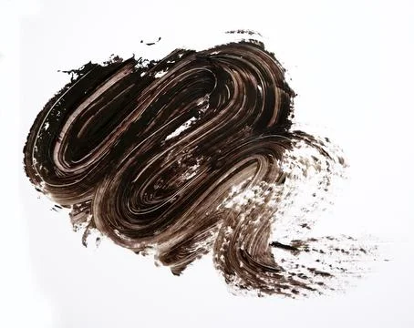 Paint brush on white background. Illustrazione stock