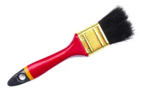 Paint brush on white background Stock Photos