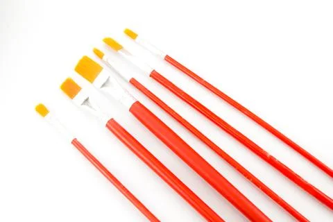 Paint brush on white background Stock Photos
