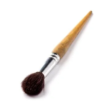 Paint brush on white background Stock Photos