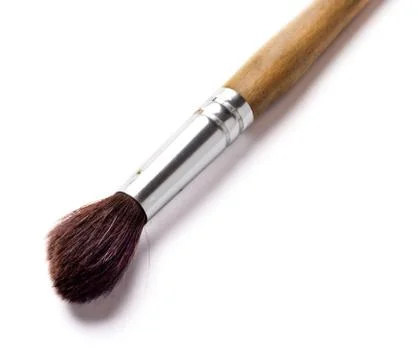 Paint brush on white background Stock Photos
