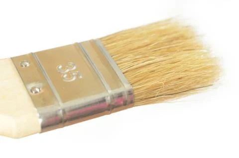 Paint brush on a white background Stock Photos