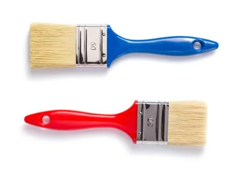 Paint brush on white background Stock Photos