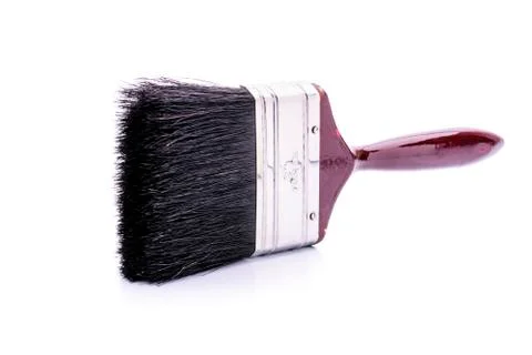 Paint brush on white background Fotos de archivo