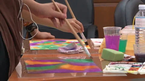 Paint Brushes - Art Therapy 스톡 동영상 3928215