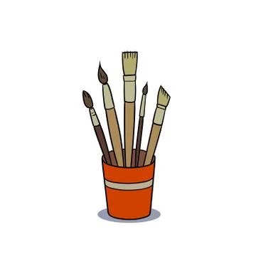 Paint brushes イラスト素材