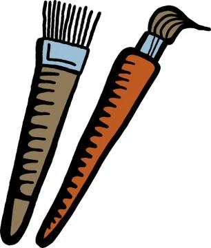 Paint Brushes Stock-Illustration