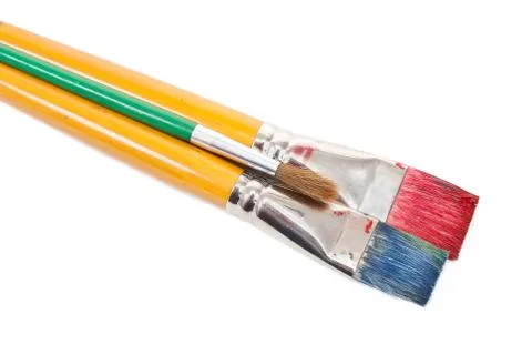 Paint brushes Stock Photos