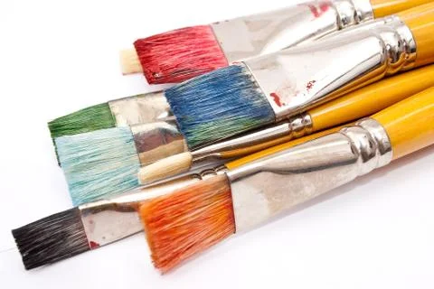 Paint brushes Stock Photos