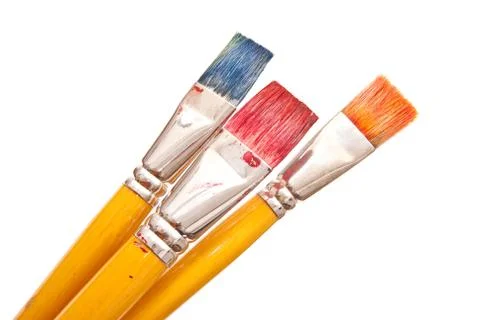 Paint brushes Stock Photos