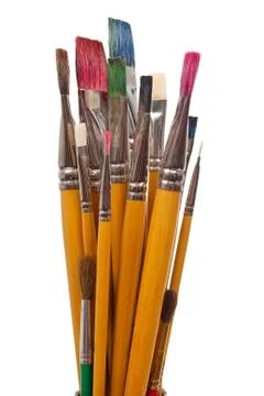 Paint brushes Stock Photos