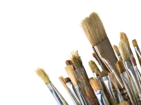 Paint brushes Stock Photos