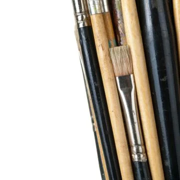 Paint brushes Stock Photos