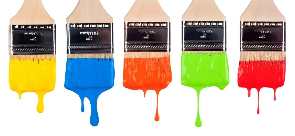 Paint brushes Stock Photos