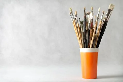 Paint brushes Stock Photos