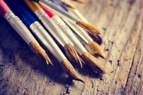 Paint brushes Fotos de archivo