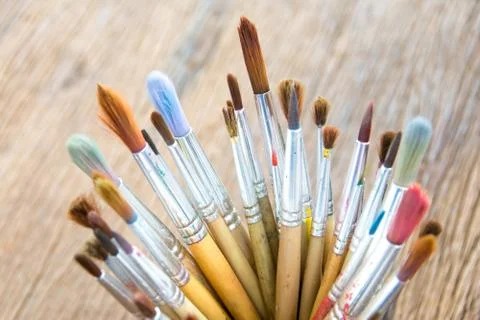 Paint brushes Stock Photos