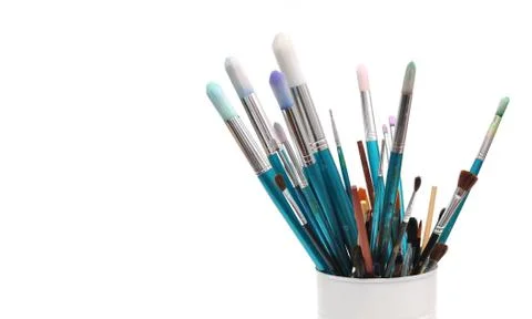 Paint brushes Stock Photos