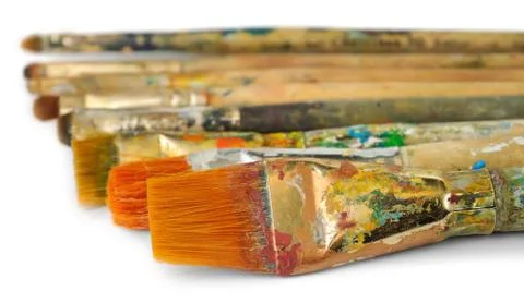 Paint brushes Stock Photos