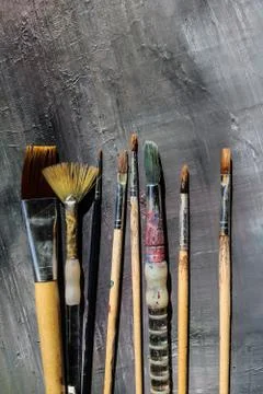 Paint brushes 库存照片
