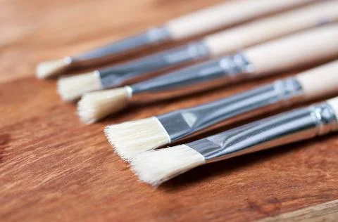 Paint brushes Stock Photos