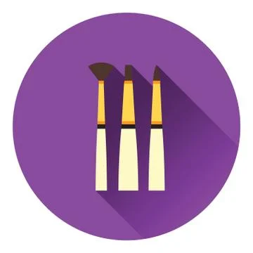 Paint brushes set icon Stock Illustration