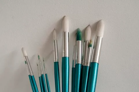 Paint brushes set Foto stock