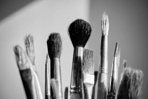 Paint brushes set Photos