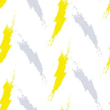Paint brushstrokes seamless vector pattern Illustrazione stock