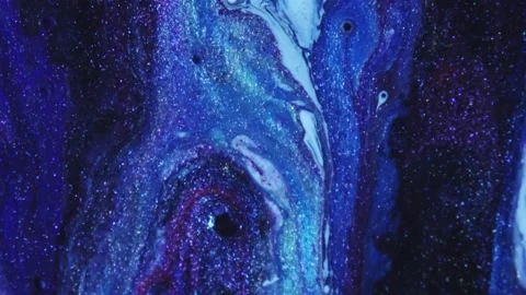 Paint bubble on an abstract liquid paint background. Slow Motion Stock Footage 151936333