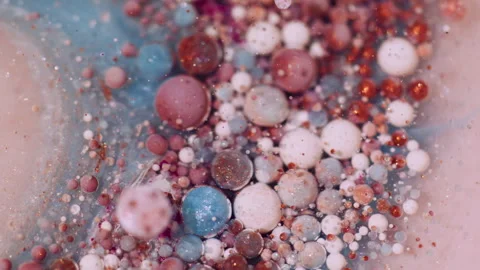 Paint bubbles liquid background ink glitter water Stock Footage 327178826