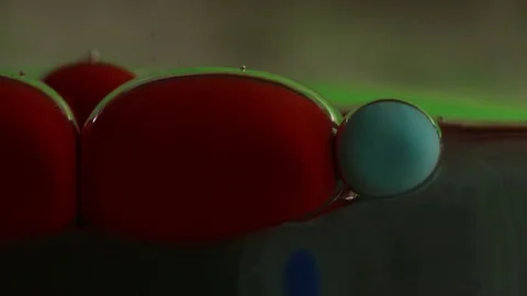 Paint Bubbles Pop and Wiggle Stock Footage 75475166