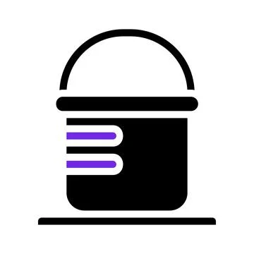 Paint Bucket Icon. Simple and Modern Design. Stock Illustration