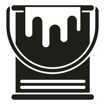 Paint bucket icon simple vector. Digital print 스톡 일러스트
