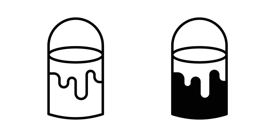 Paint bucket icon vector design. EPS10 Stock Illustration