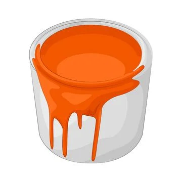 Paint Bucket Illustration Ilustração Stock