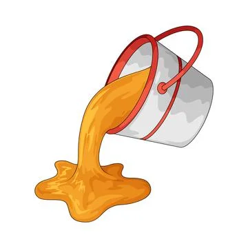 Paint bucket illustration Stock Illustration