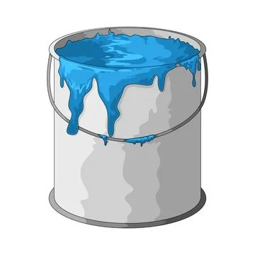 Paint bucket illustration Stock Illustration