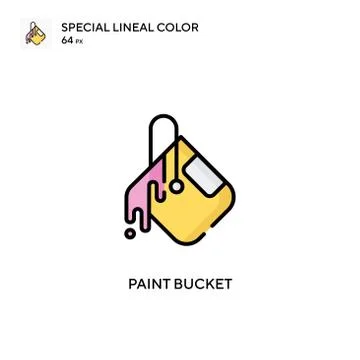 Home Improvement Tools Paintbucket Paint Roller Stock Illustration