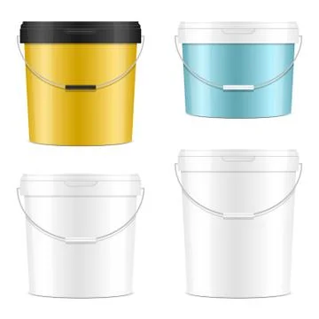 Paint bucket vector design illustration isolated on white background Stock Illustration