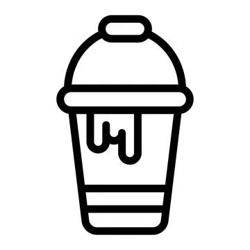Paint bucket Vector Icon Design Illustration Stock Illustration