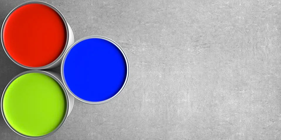 Paint Buckets Stock Illustration